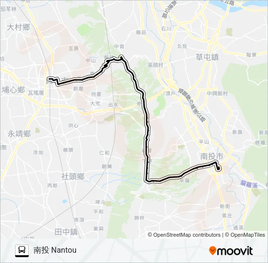 巴士6925的線路圖