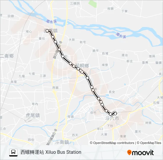 7133 Bus Line Map