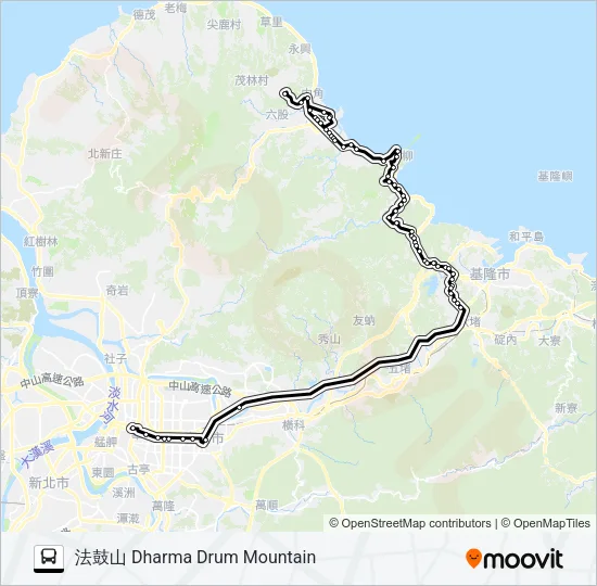 1815A Bus Line Map