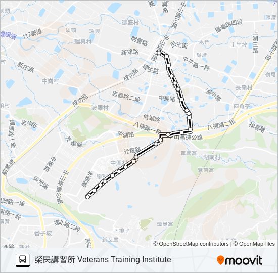 5613 bus Line Map