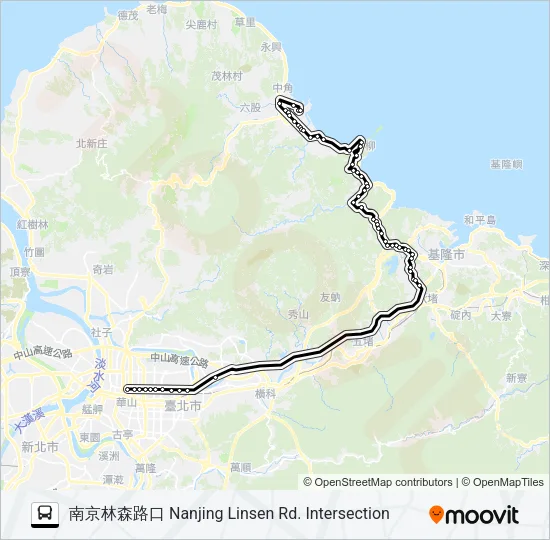 1815B Bus Line Map