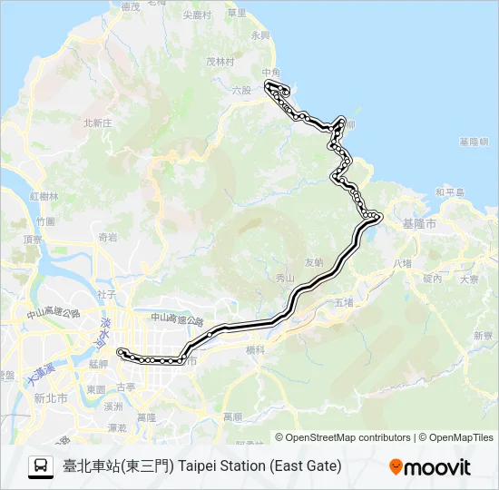 1815C Bus Line Map