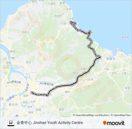 1815C Bus Line Map