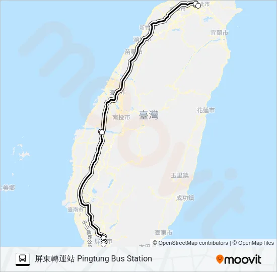 1839A Bus Line Map