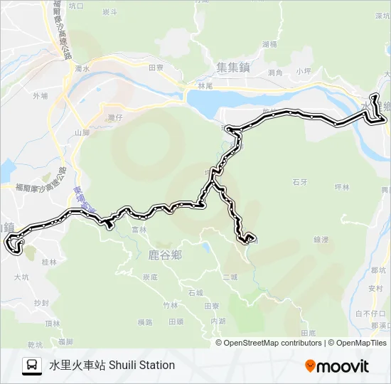 6718A Bus Line Map