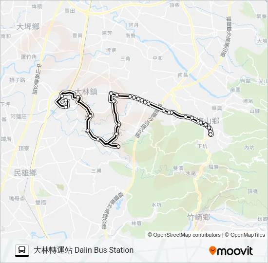 7135 Bus Line Map