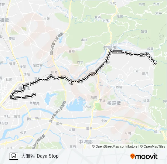 7312B Bus Line Map