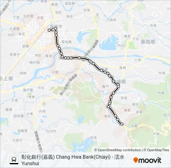 7215 Bus Line Map