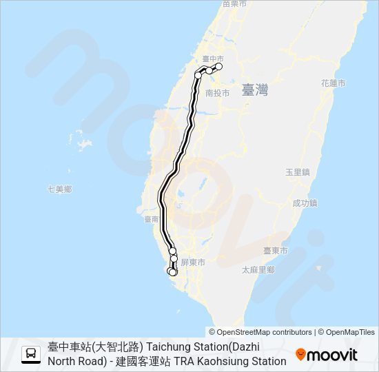 1621 Bus Line Map