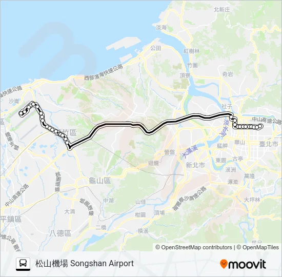 巴士1841的線路圖