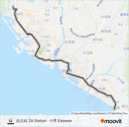 9117A Bus Line Map