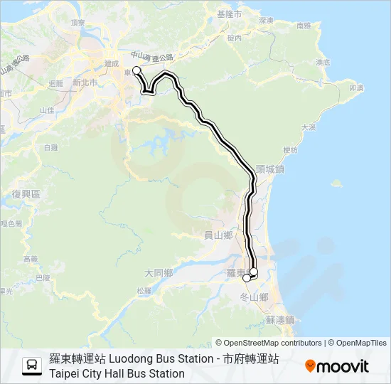 巴士1570的線路圖