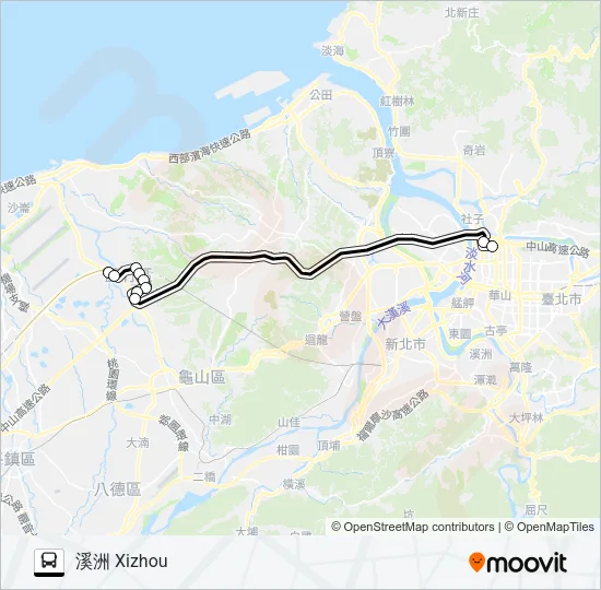 1356A Bus Line Map
