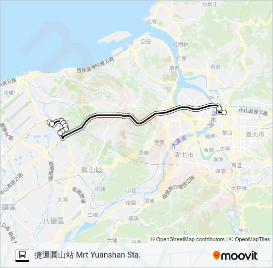 1356A Bus Line Map
