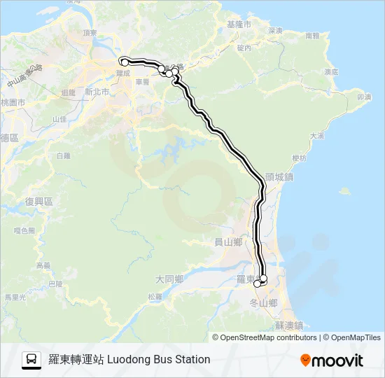 1879D Bus Line Map