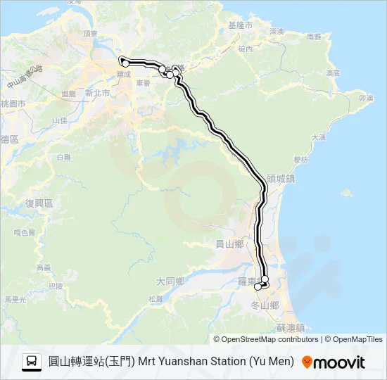 1879D Bus Line Map