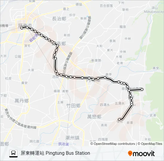 8235A Bus Line Map