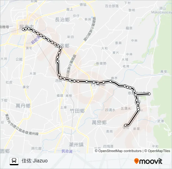 8235A Bus Line Map