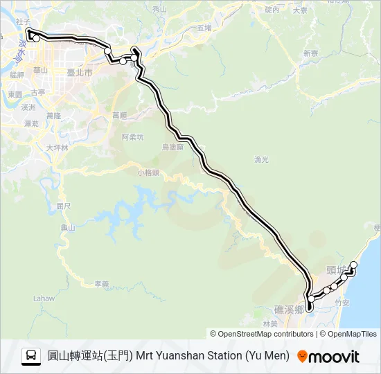 1877B Bus Line Map