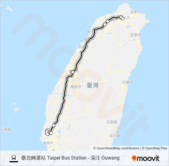 1628B bus Line Map