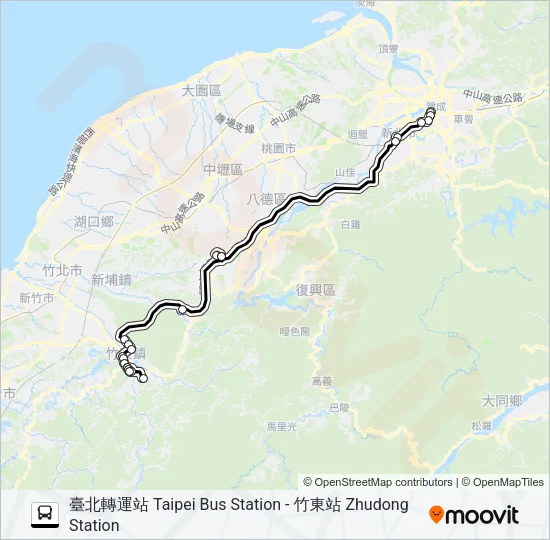 1820B Bus Line Map