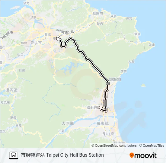 1571A Bus Line Map