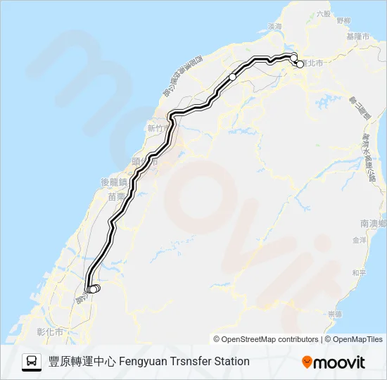 1617B Bus Line Map