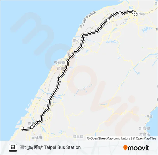 1652B Bus Line Map
