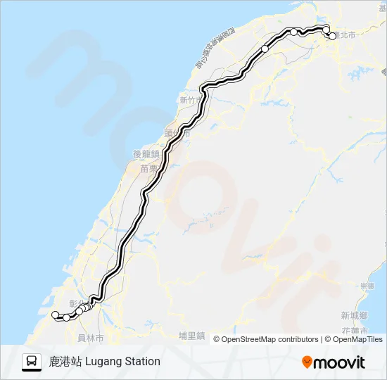 1652B Bus Line Map