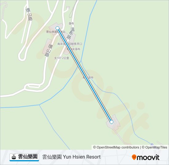 雲仙樂園 Gondola Line Map