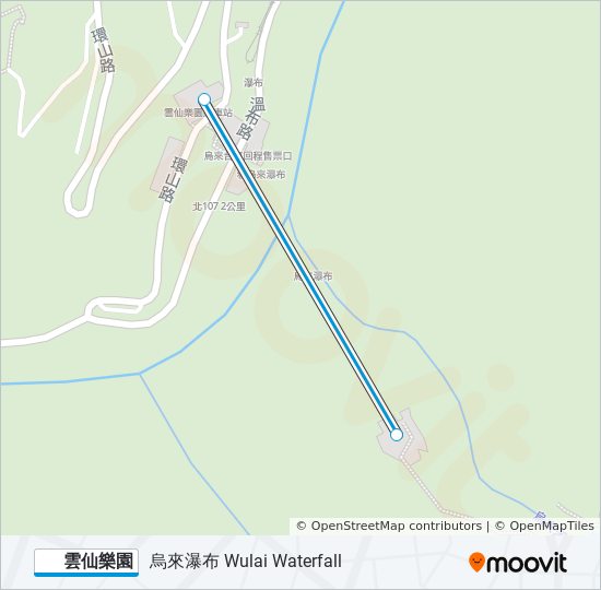 雲仙樂園 gondola Line Map