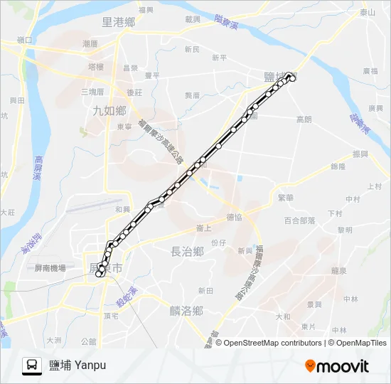8221B Bus Line Map