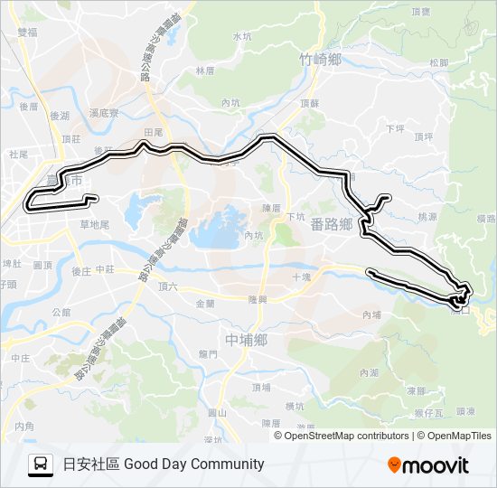 7319D bus Line Map