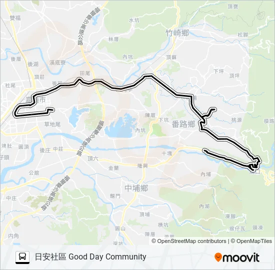 7319D Bus Line Map