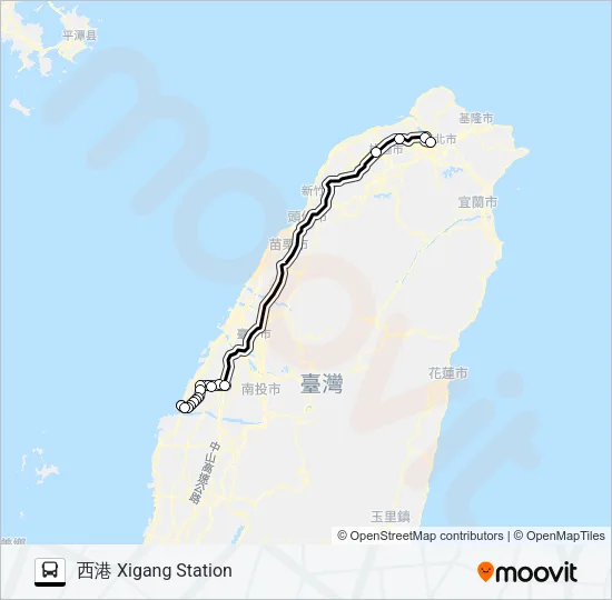 1630A Bus Line Map