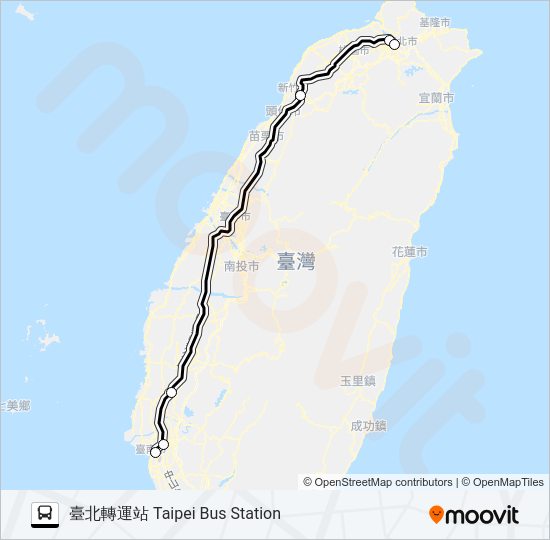 7500D bus Line Map