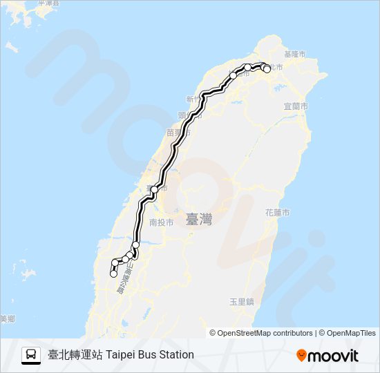 1633D Bus Line Map