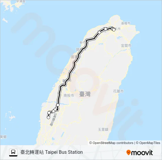 1633E Bus Line Map