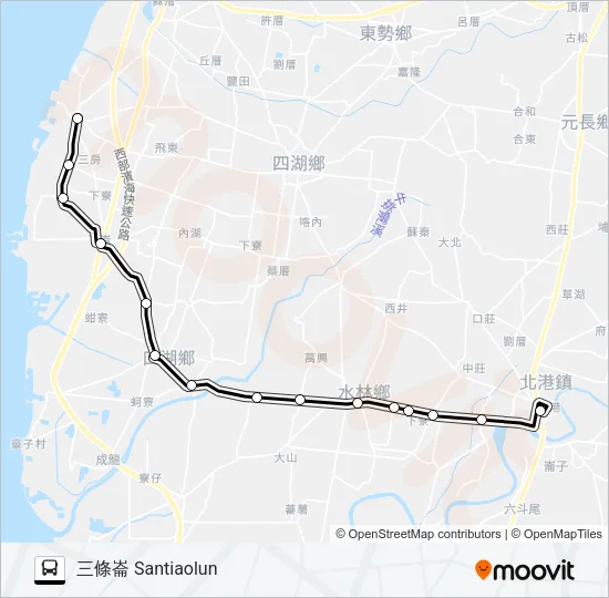 1650B Bus Line Map