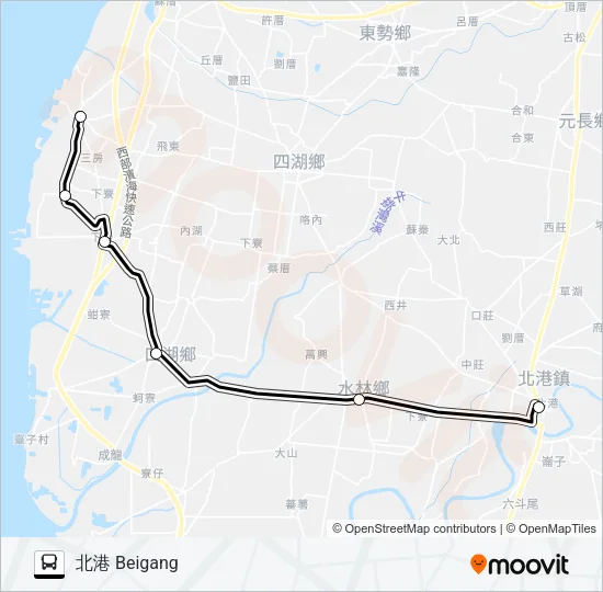 1650B Bus Line Map