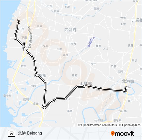 1650C Bus Line Map