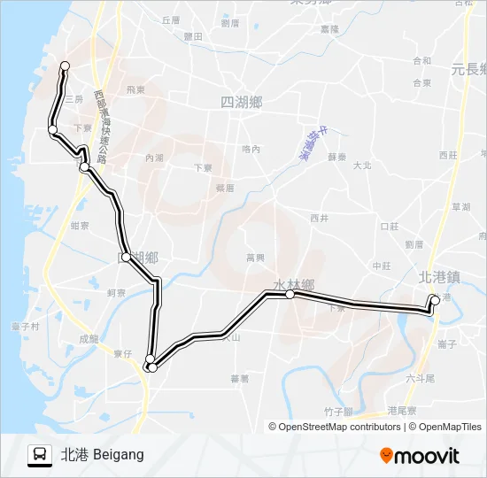 1650C Bus Line Map