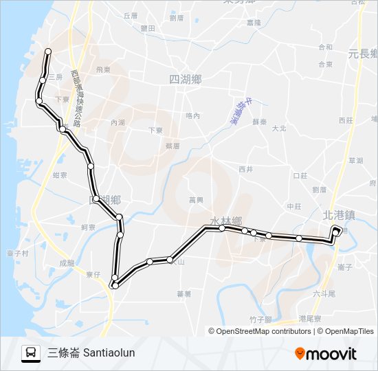 1650C Bus Line Map