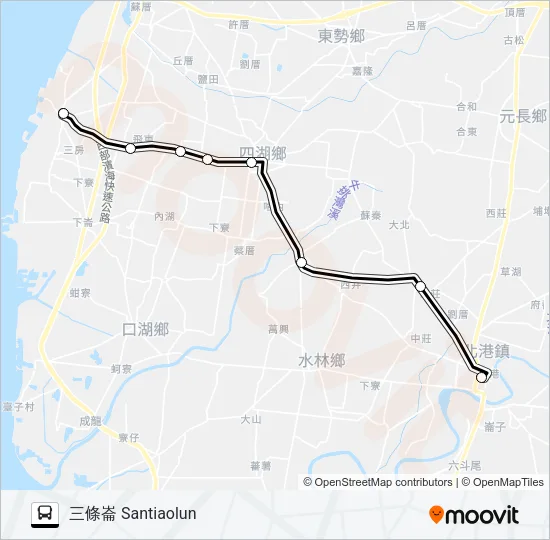 1651C Bus Line Map