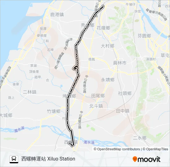 6715A Bus Line Map