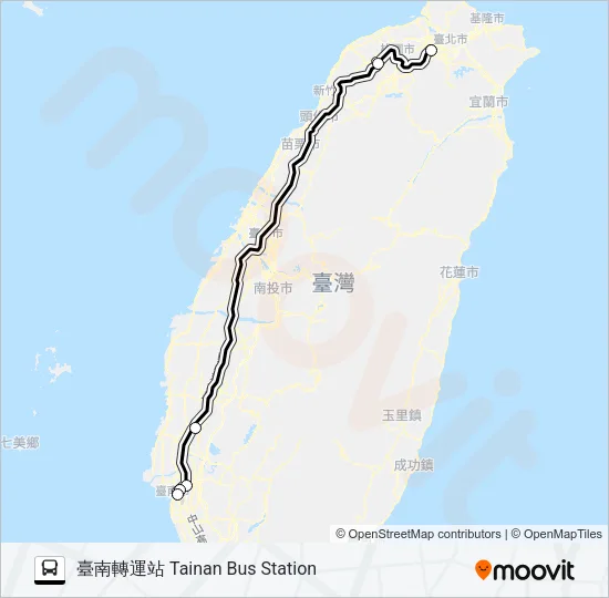 7505C Bus Line Map