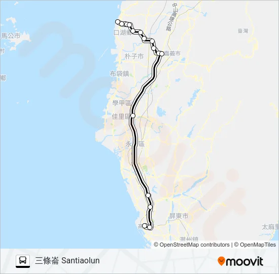1651 Bus Line Map