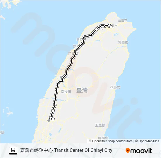 1618A Bus Line Map