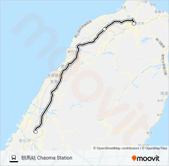 1619A Bus Line Map