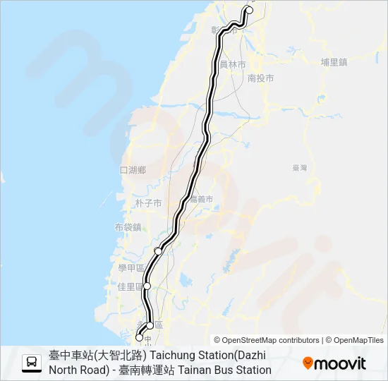 1625B Bus Line Map